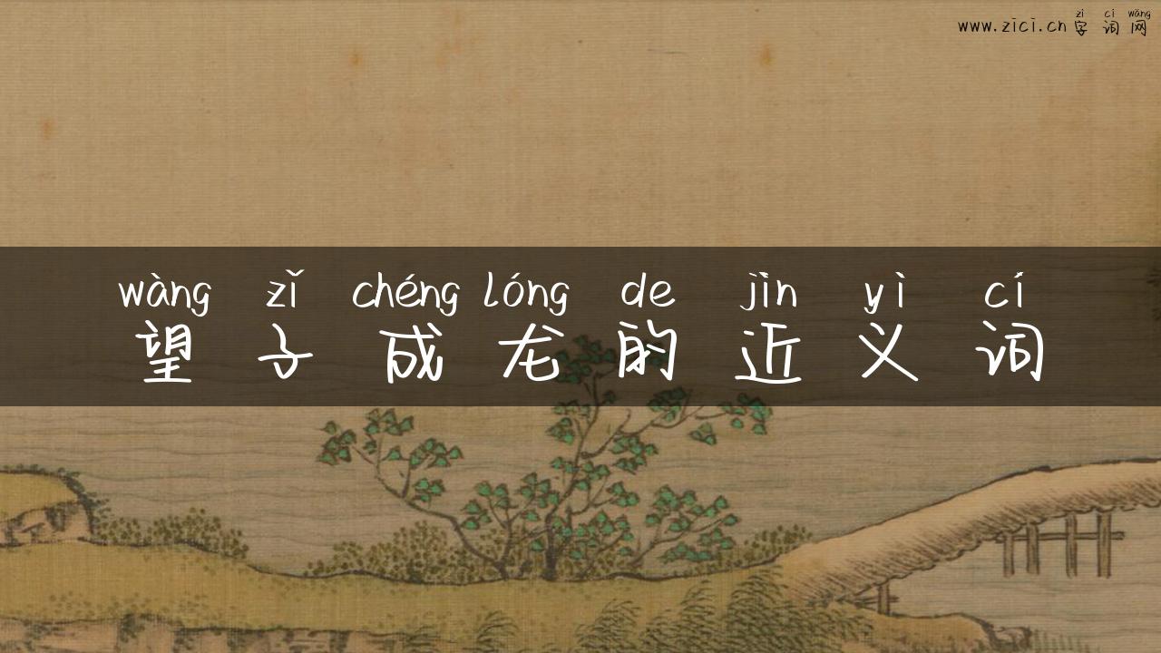 望子成龙的近义词