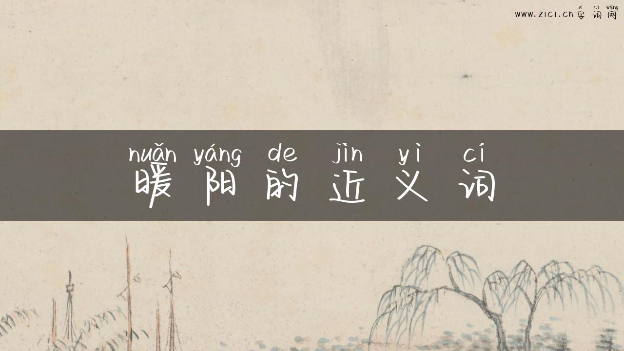 暖阳的近义词