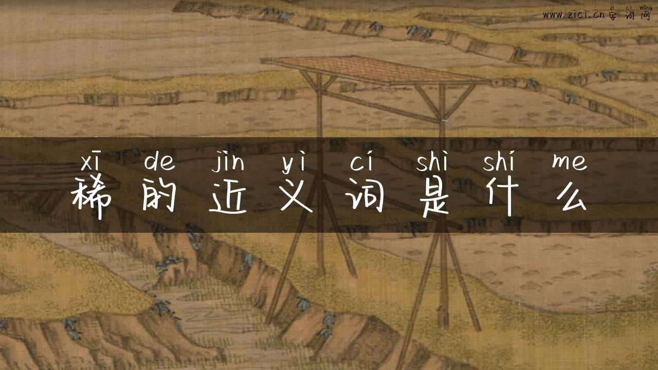 稀的近义词是什么