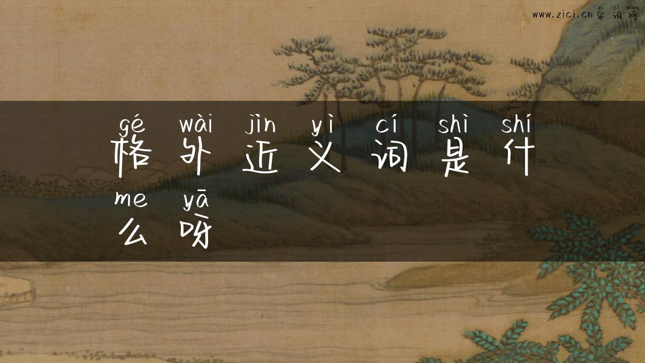 格外近义词是什么呀