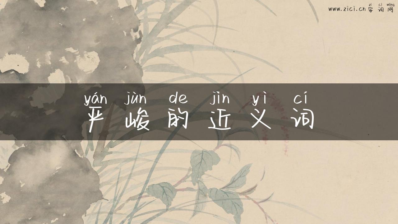 严峻的近义词