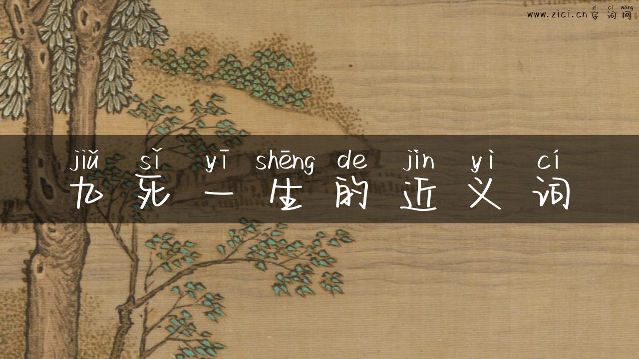 九死一生的近义词