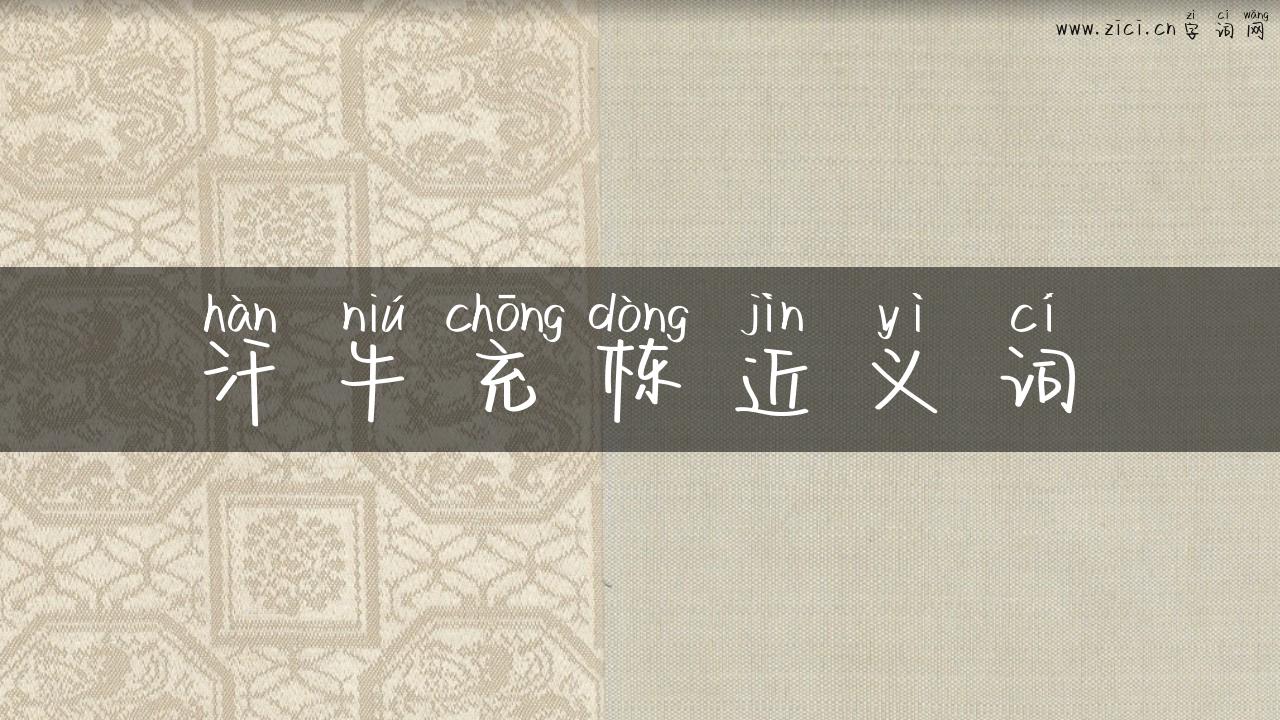 汗牛充栋近义词