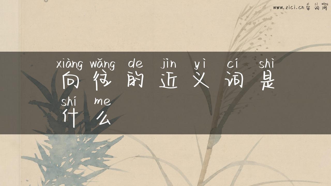 向往的近义词是什么