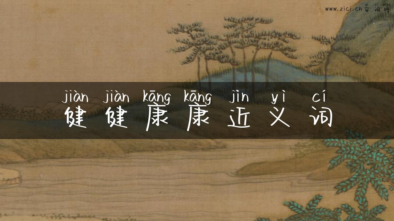 健健康康近义词