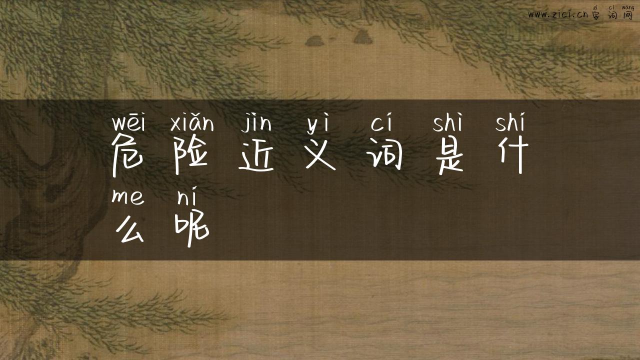 危险近义词是什么呢