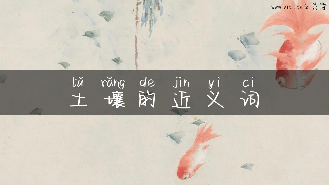 土壤的近义词