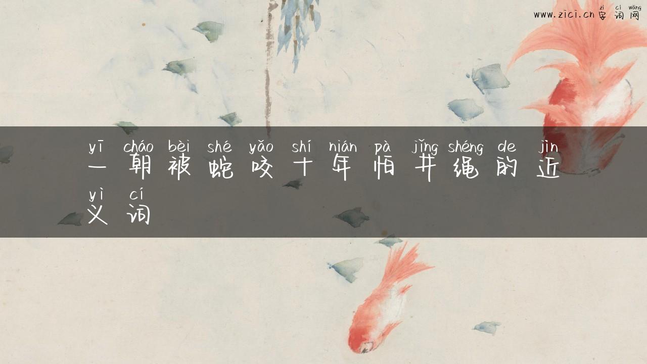 一朝被蛇咬十年怕井绳的近义词