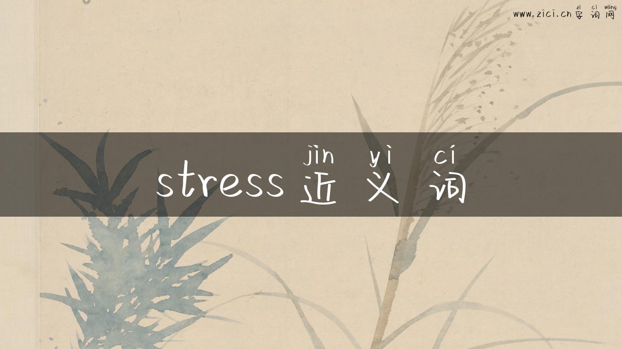 stress近义词