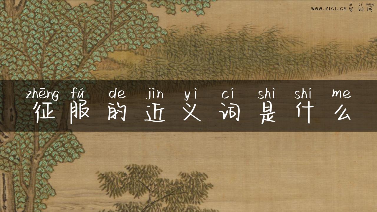 征服的近义词是什么