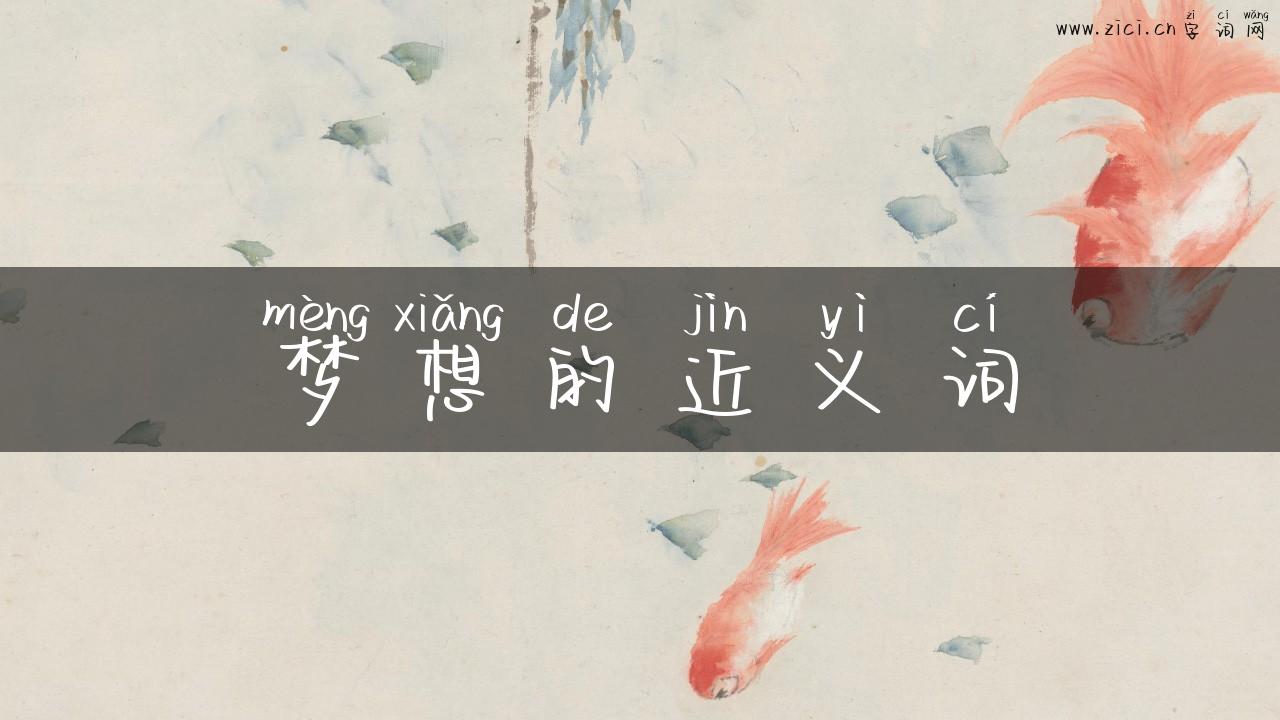 梦想的近义词