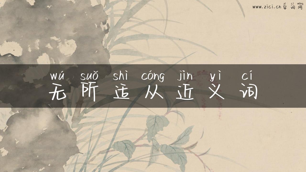 无所适从近义词