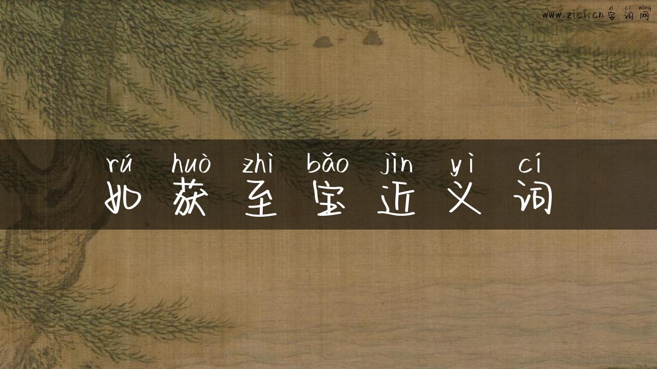 如获至宝近义词