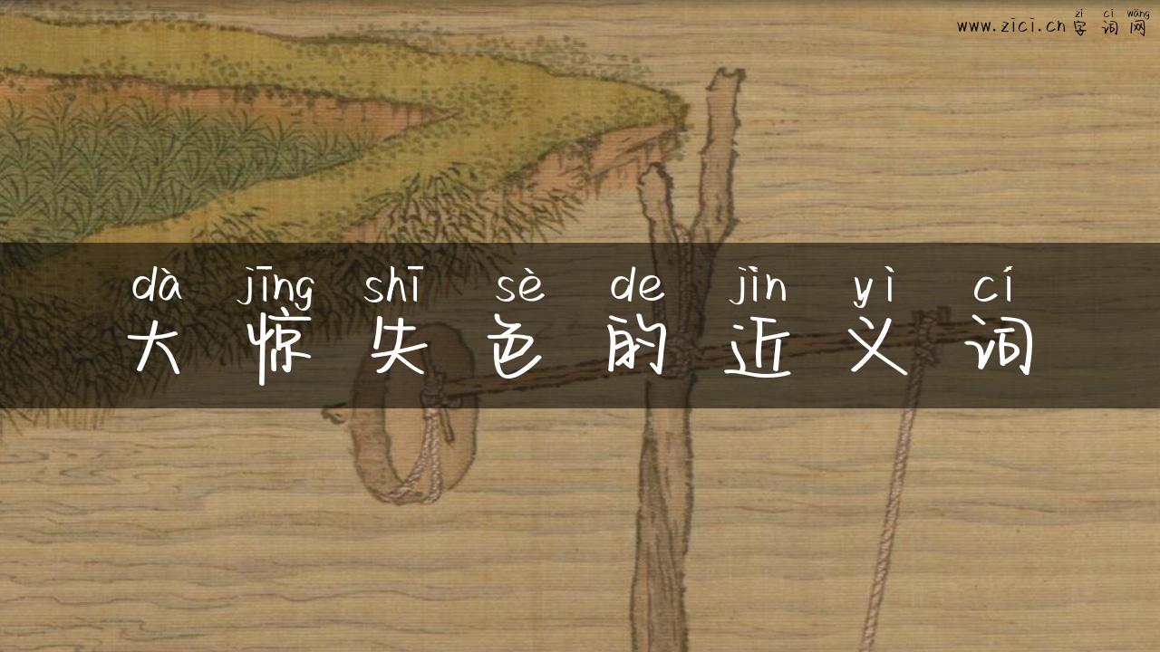 大惊失色的近义词