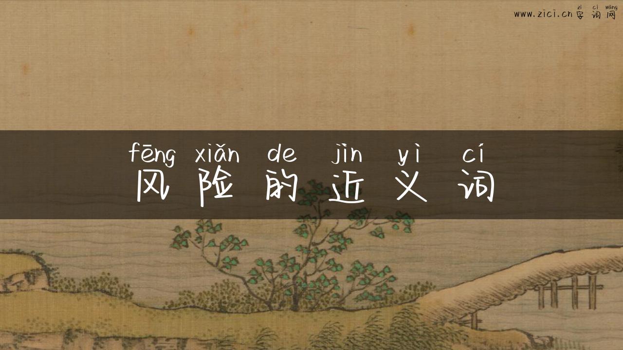 风险的近义词