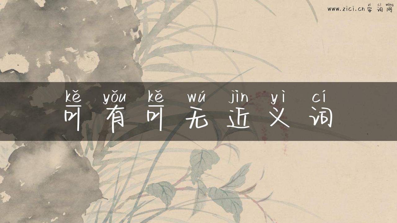 可有可无近义词
