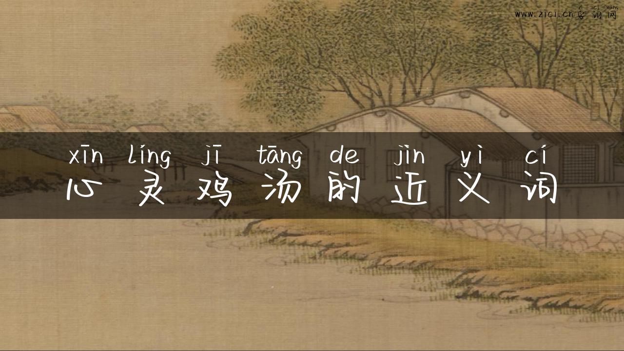 心灵鸡汤的近义词