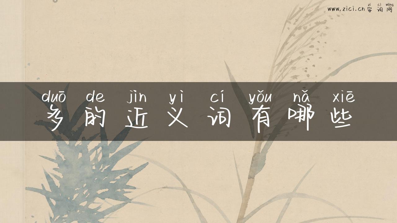 多的近义词有哪些