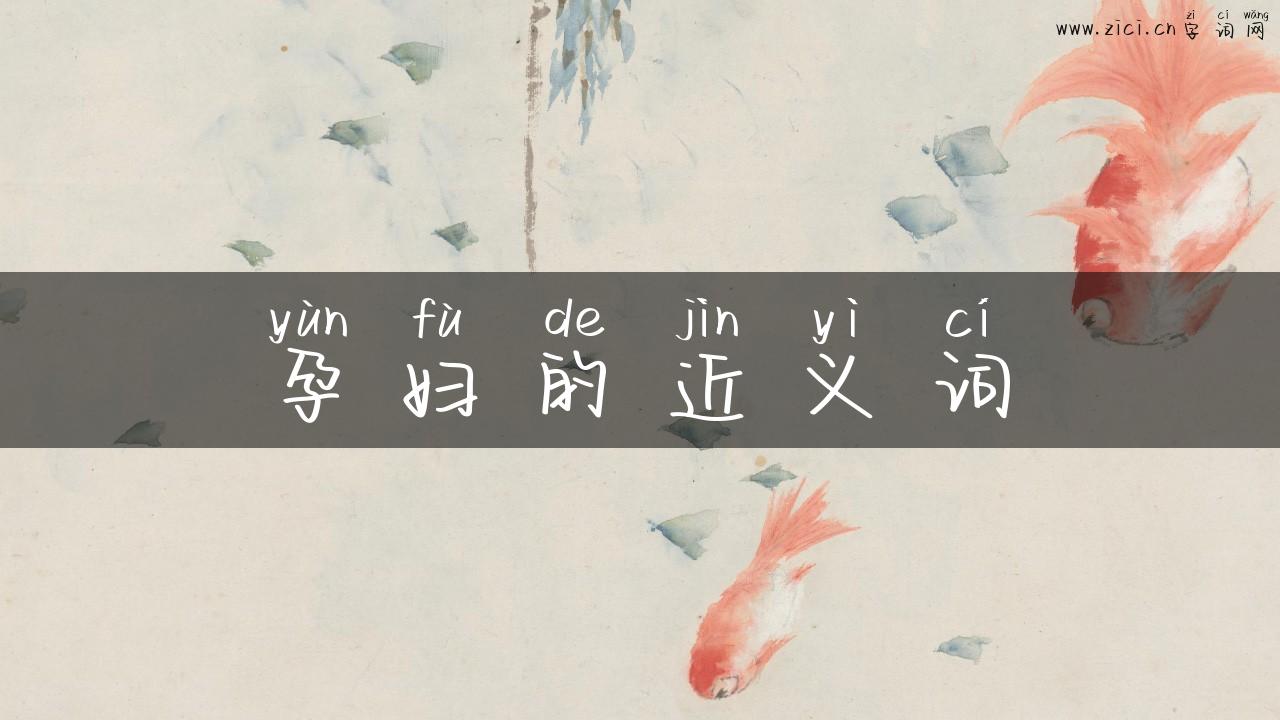 孕妇的近义词