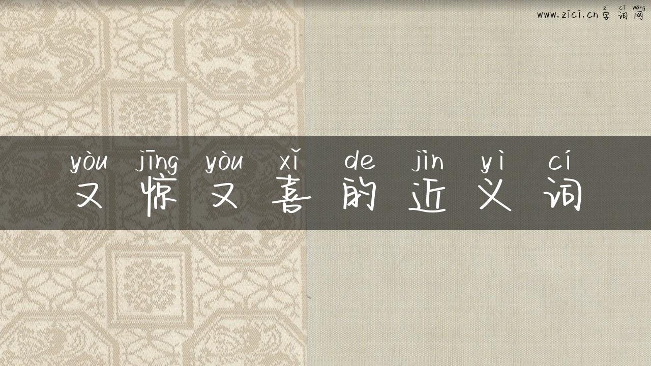 又惊又喜的近义词