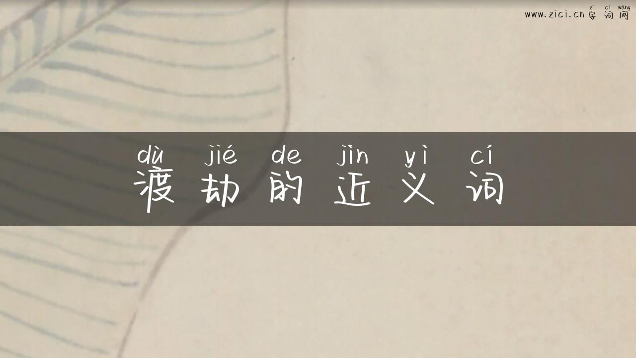渡劫的近义词