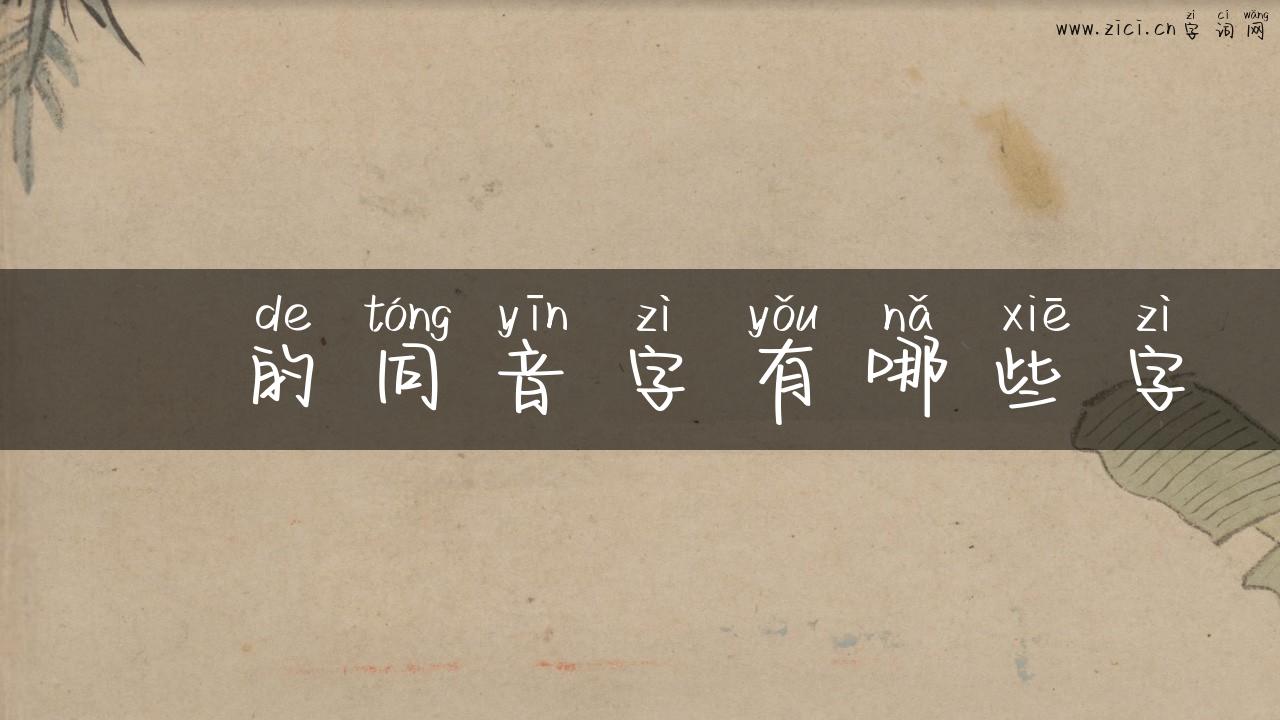 條的同音字有哪些字