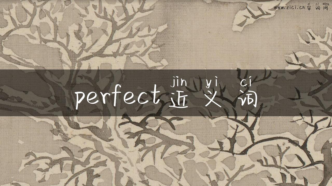 perfect近义词