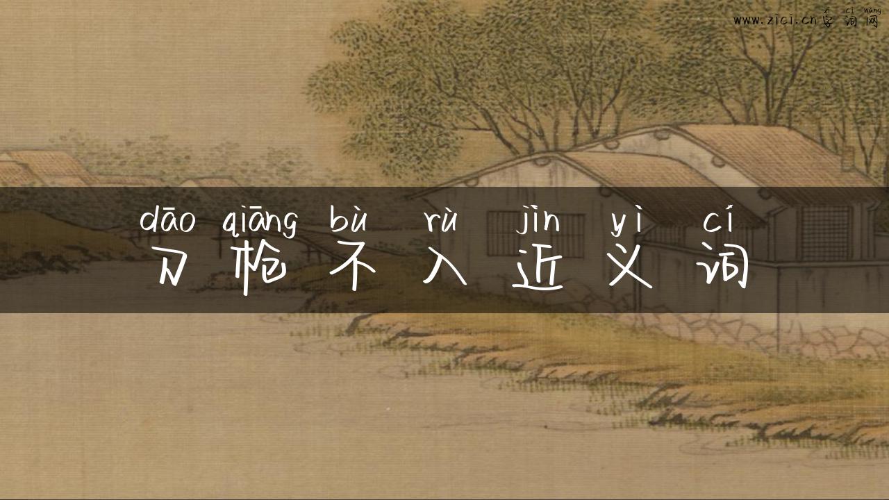 刀枪不入近义词