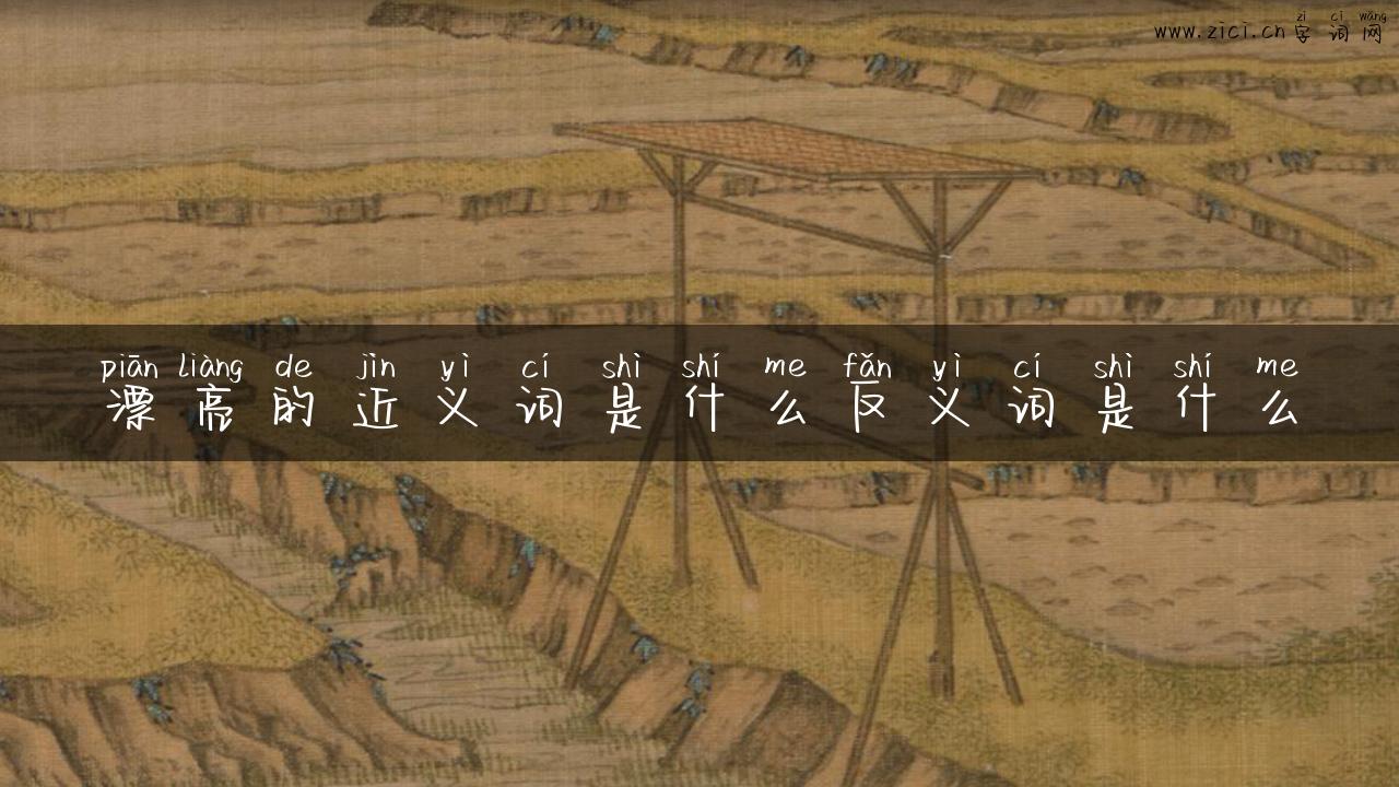 漂亮的近义词是什么反义词是什么