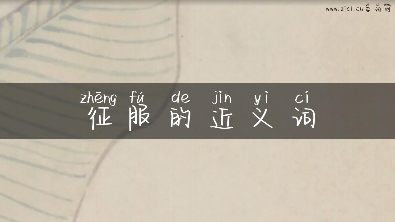 征服的近义词
