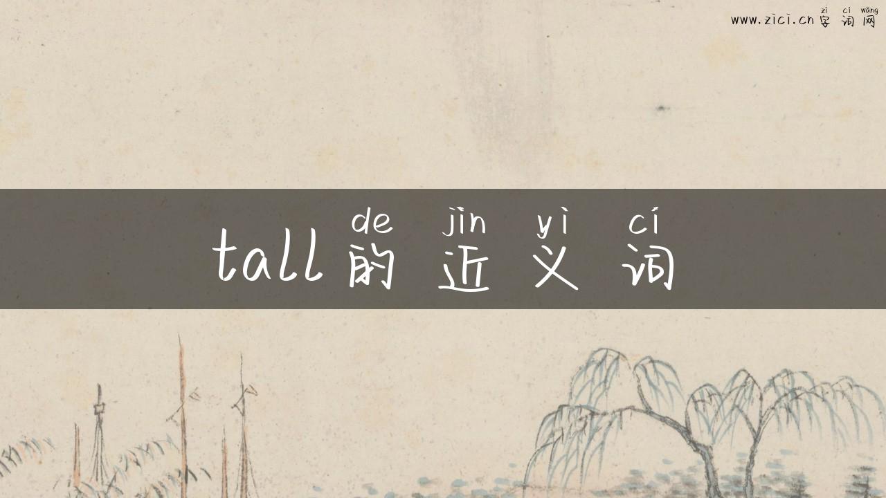 tall的近义词