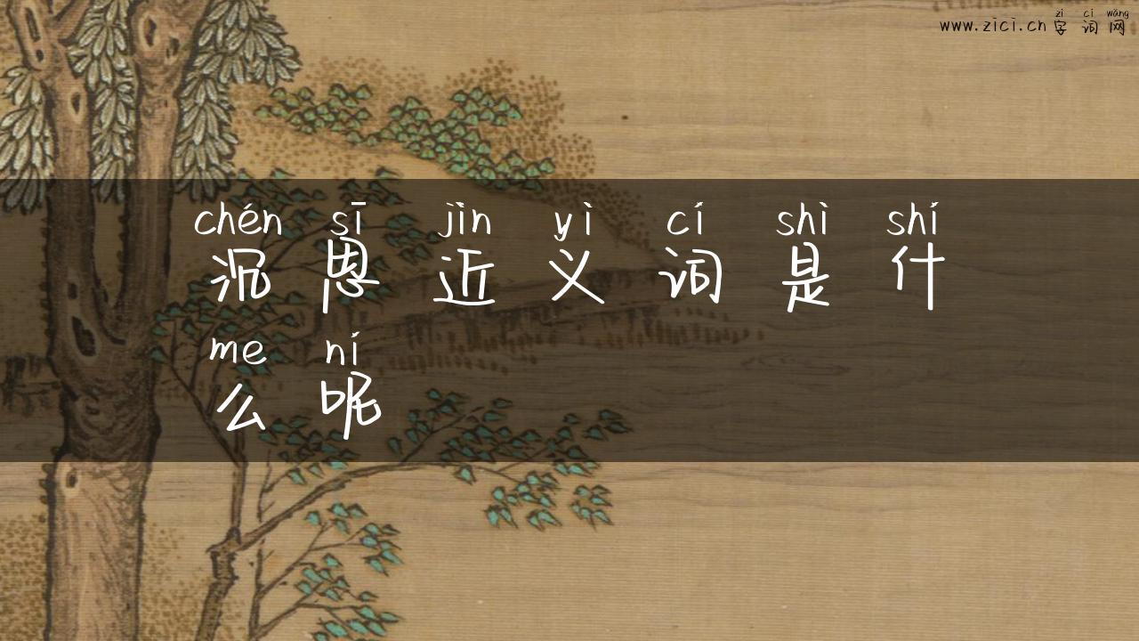 沉思近义词是什么呢