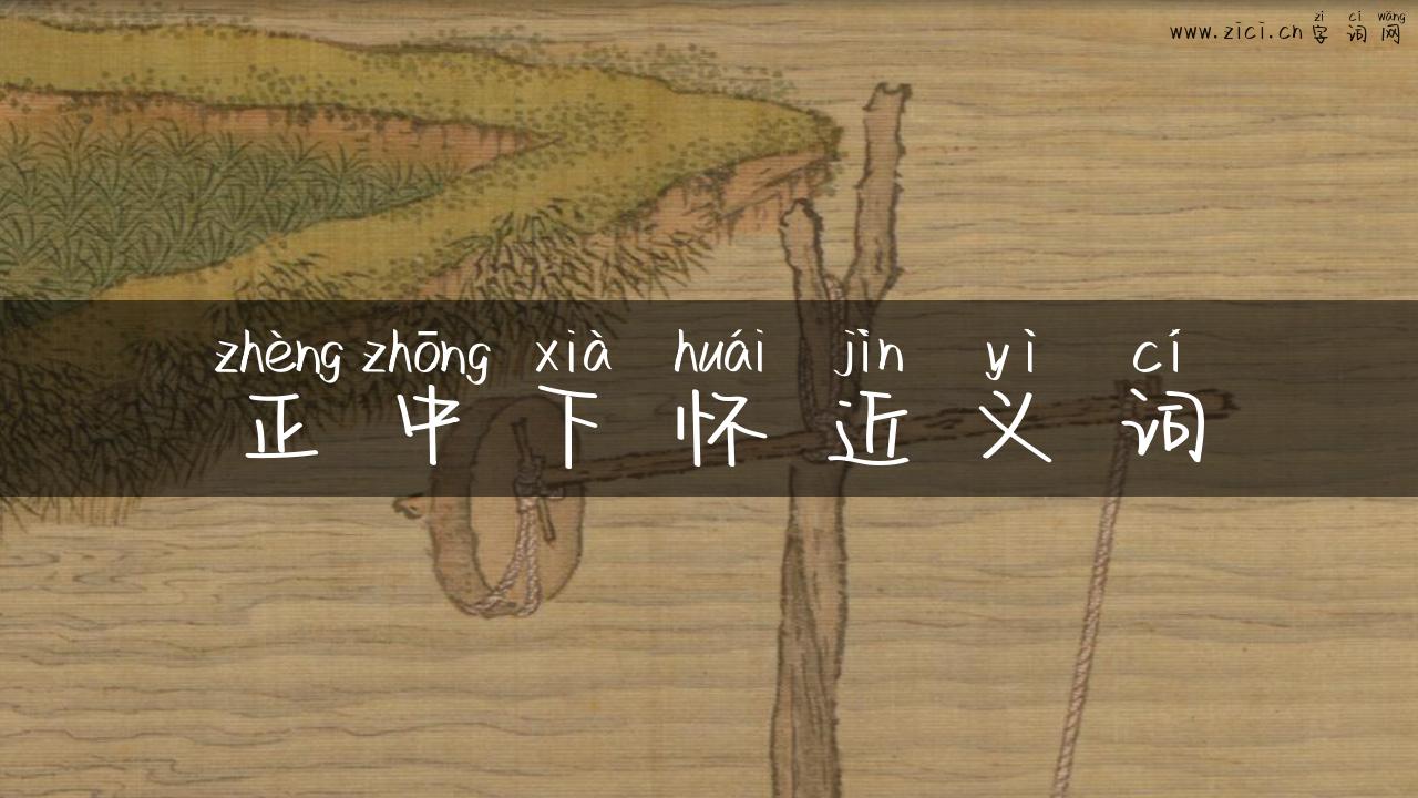 正中下怀近义词