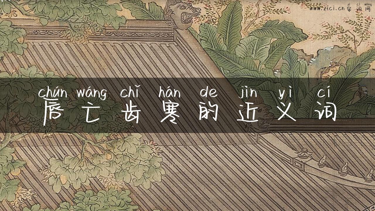 唇亡齿寒的近义词