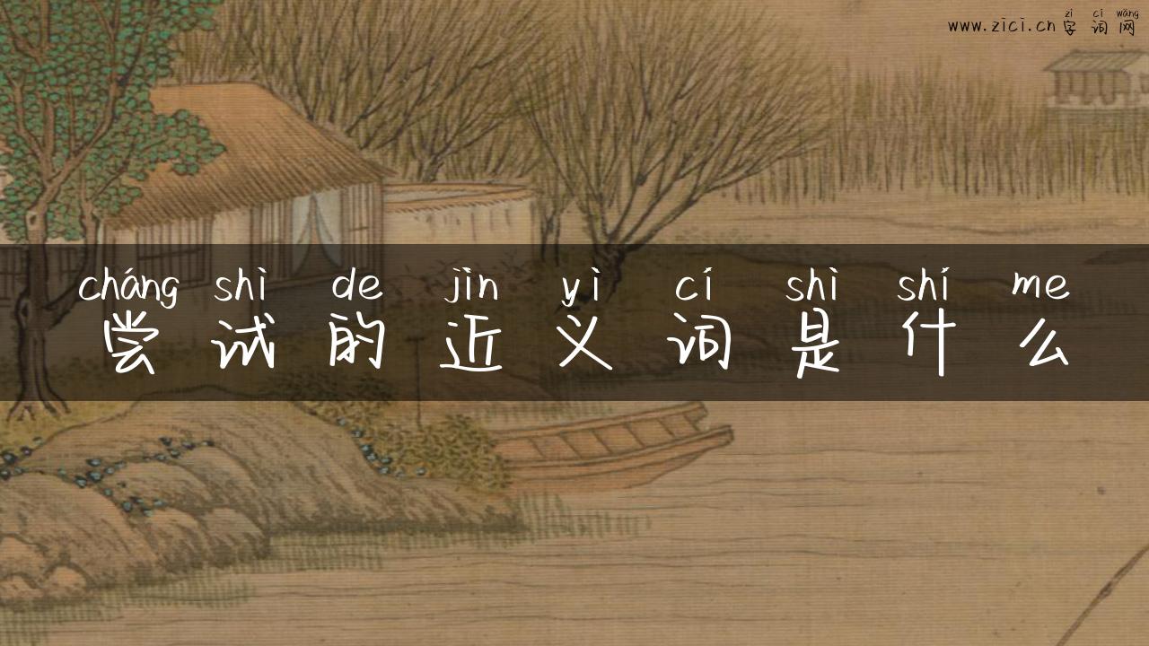 尝试的近义词是什么