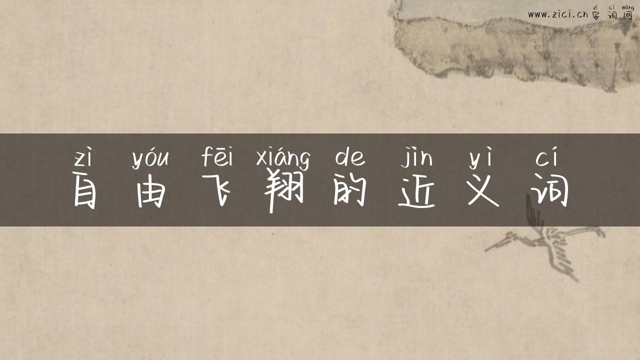 自由飞翔的近义词