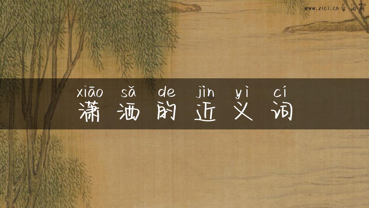 潇洒的近义词