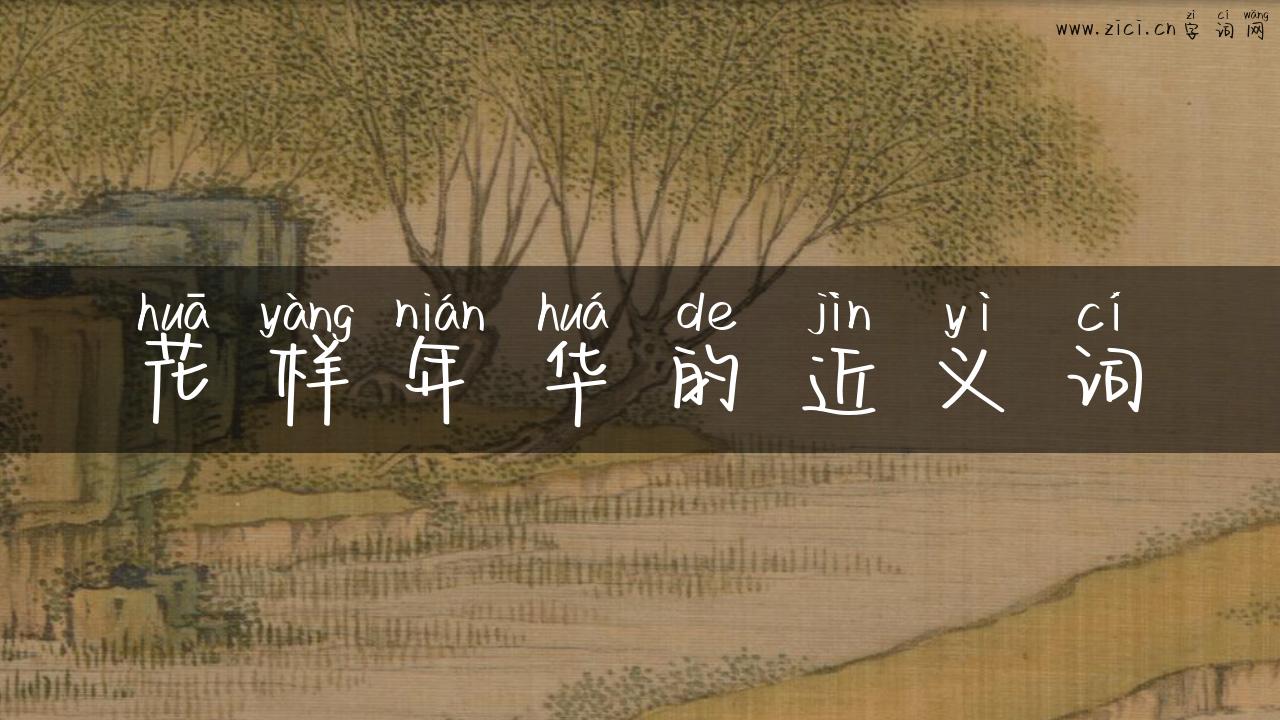 花样年华的近义词