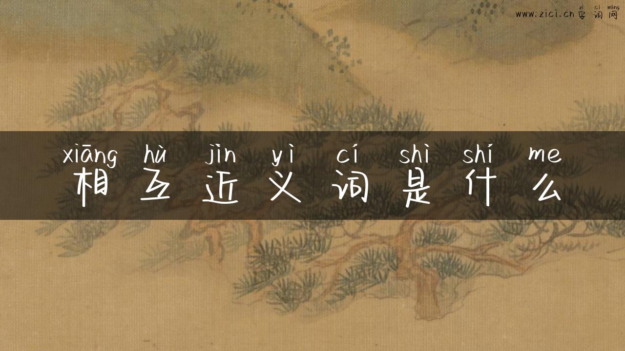 相互近义词是什么