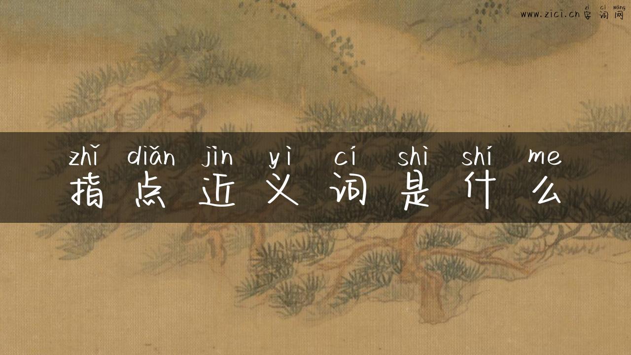 指点近义词是什么