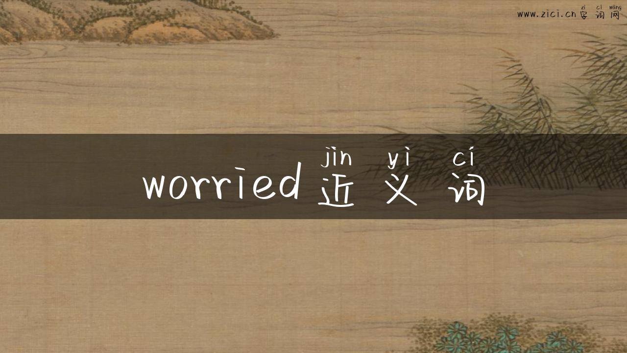 worried近义词