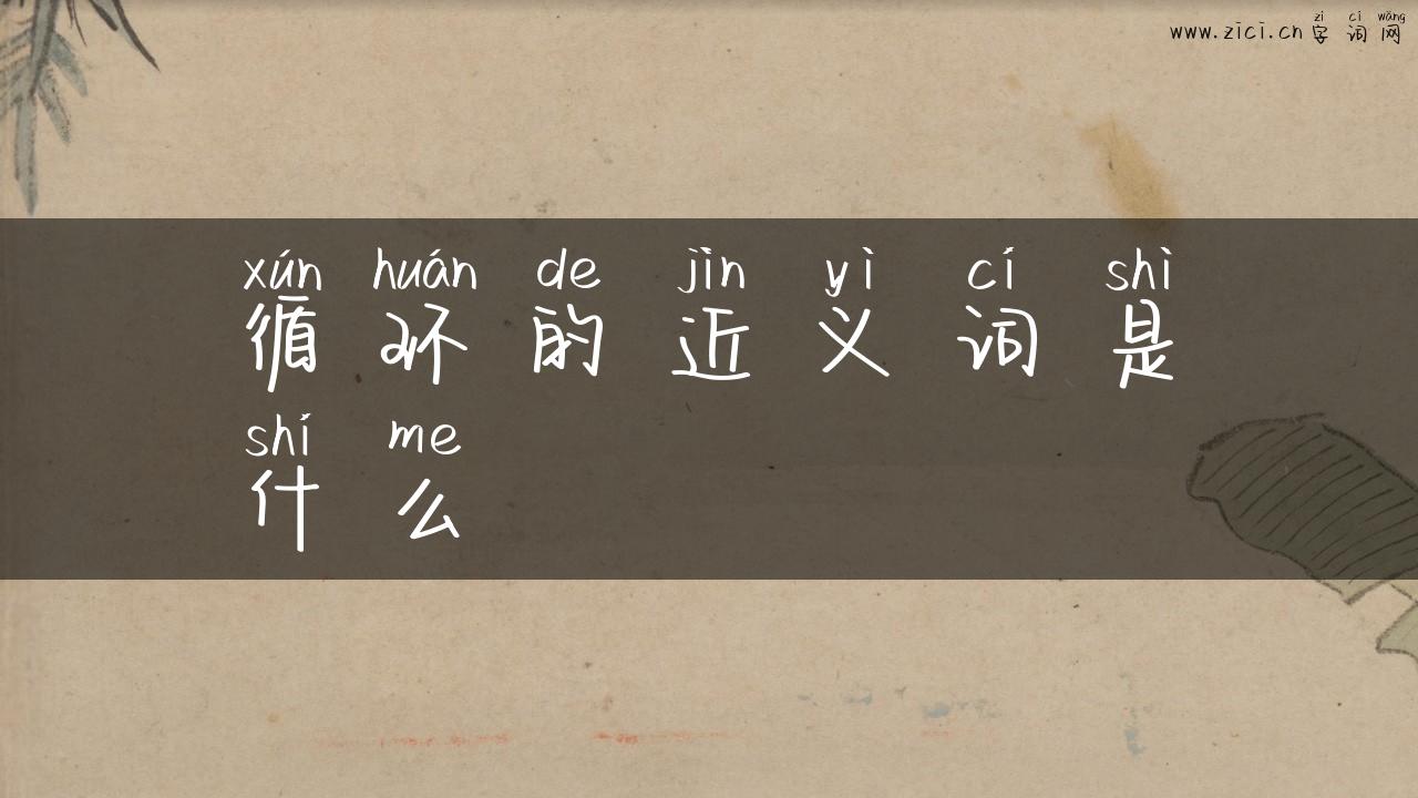 循环的近义词是什么