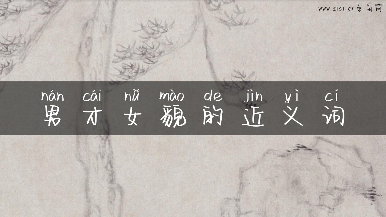 男才女貌的近义词