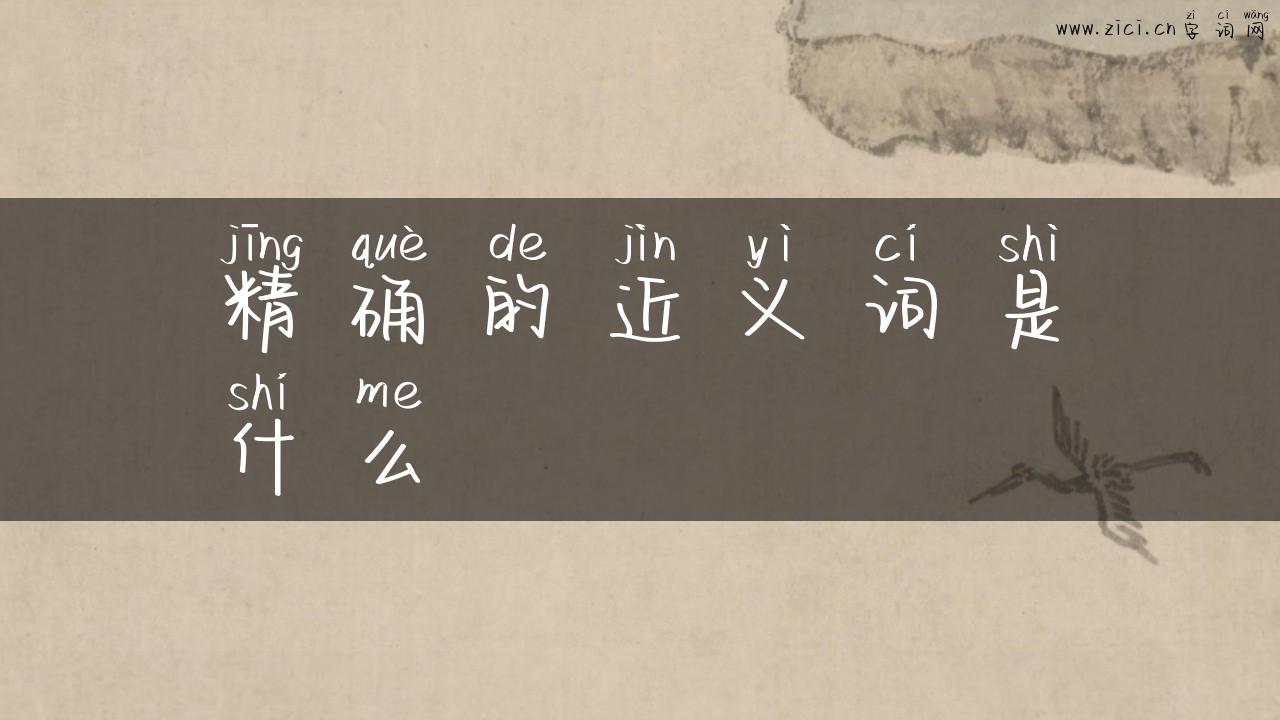 精确的近义词是什么