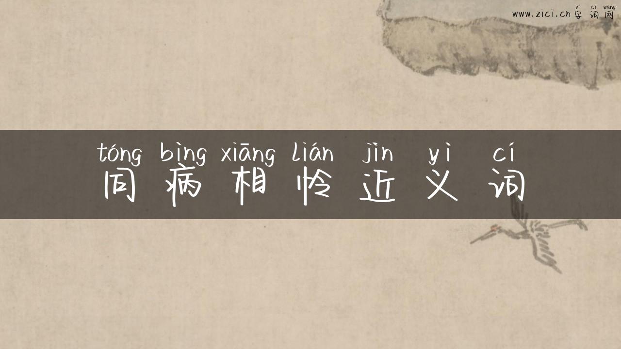 同病相怜近义词