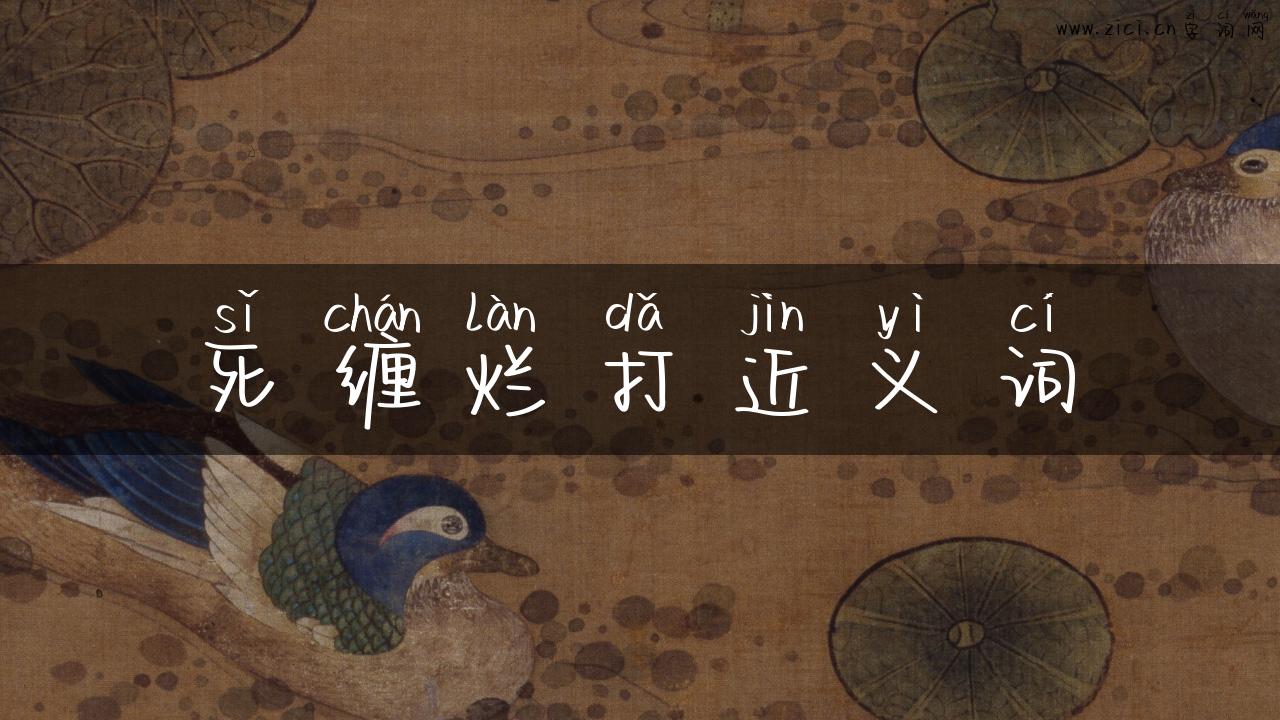 死缠烂打近义词
