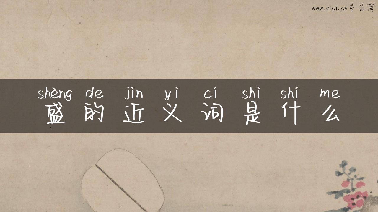 盛的近义词是什么