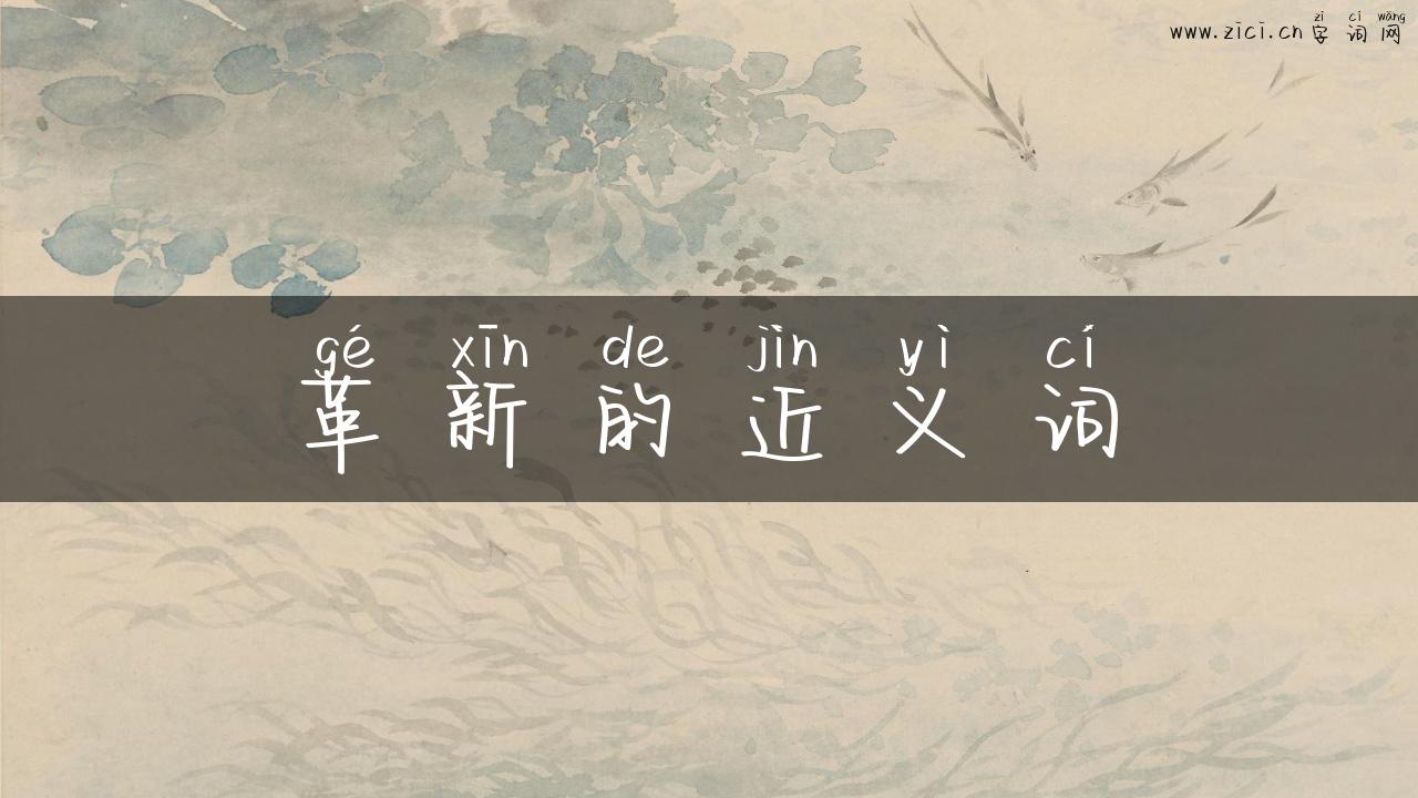 革新的近义词