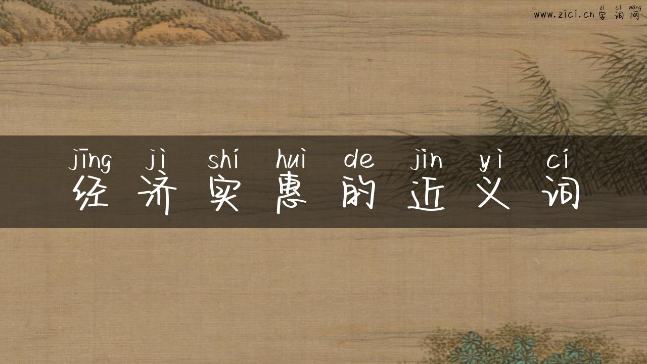 经济实惠的近义词
