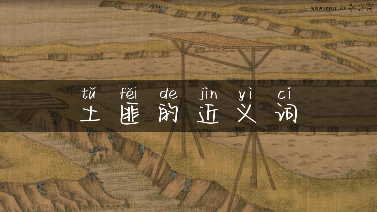 土匪的近义词